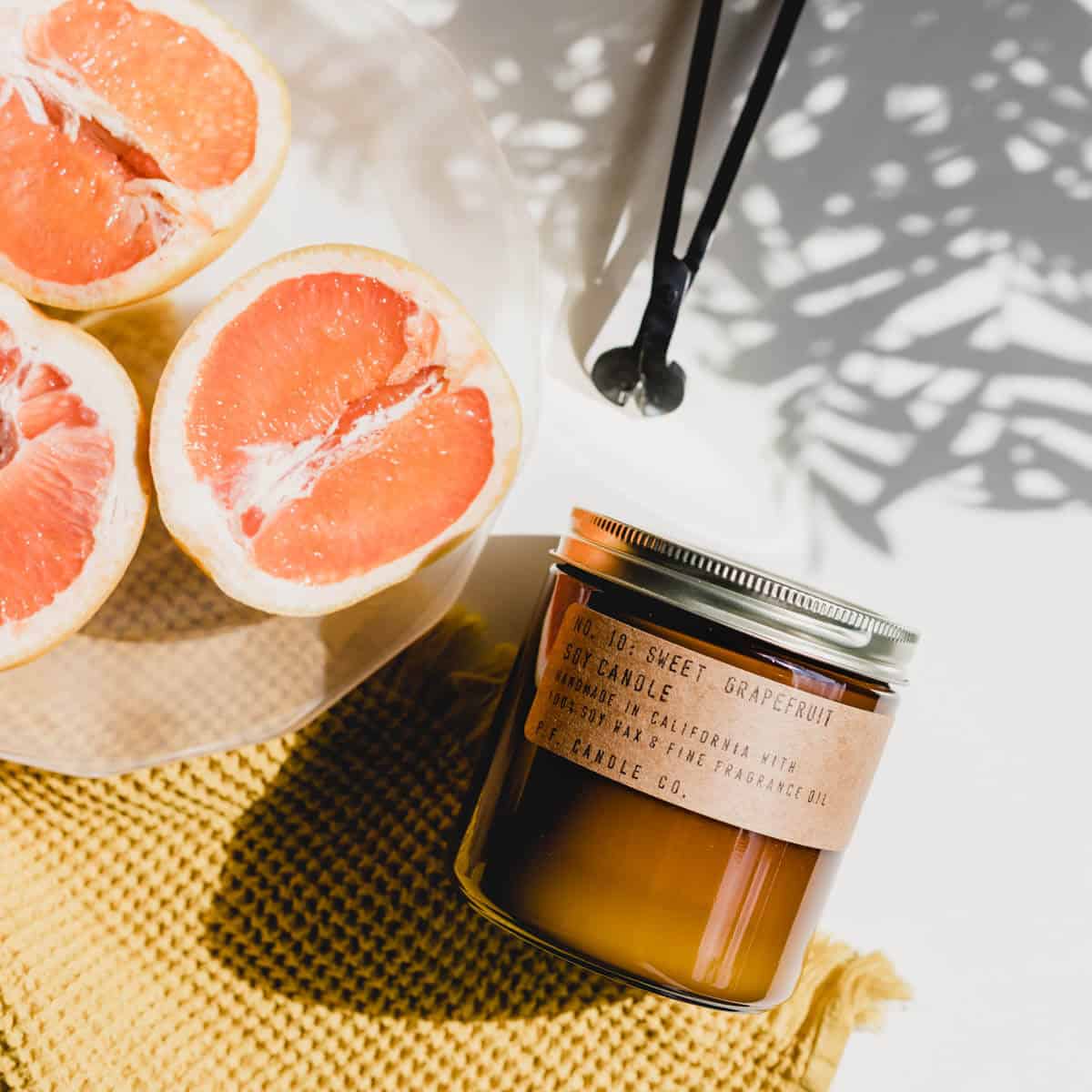 P.F. Candle Co. Sweet Grapefruit Scented Candle - Osmology Scented Candles & Home Fragrance