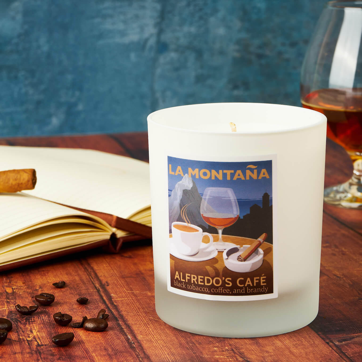La Montaña Alfredo's Café Scented Candle - Osmology Scented Candles & Home Fragrance