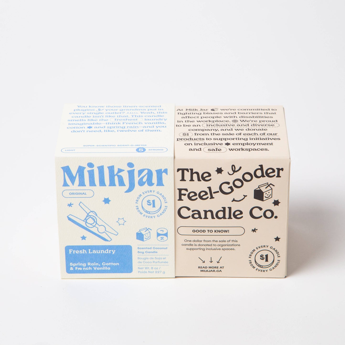 Milk Jar Candle Co. Fresh Laundry Scented Candle - Osmology Scented Candles & Home Fragrance