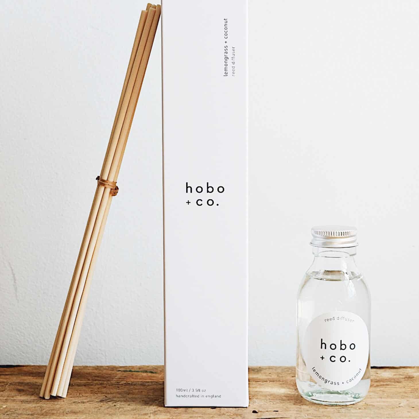 Hobo + Co. Lemongrass & Coconut Reed Diffuser - Osmology Scented Candles & Home Fragrance