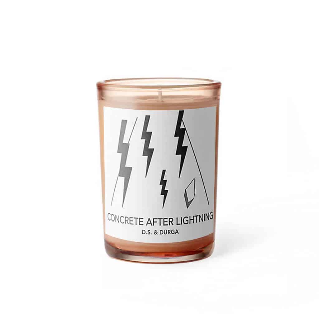 D.S. & DURGA Concrete After Lightning Scented Candle - Osmology Scented Candles & Home Fragrance