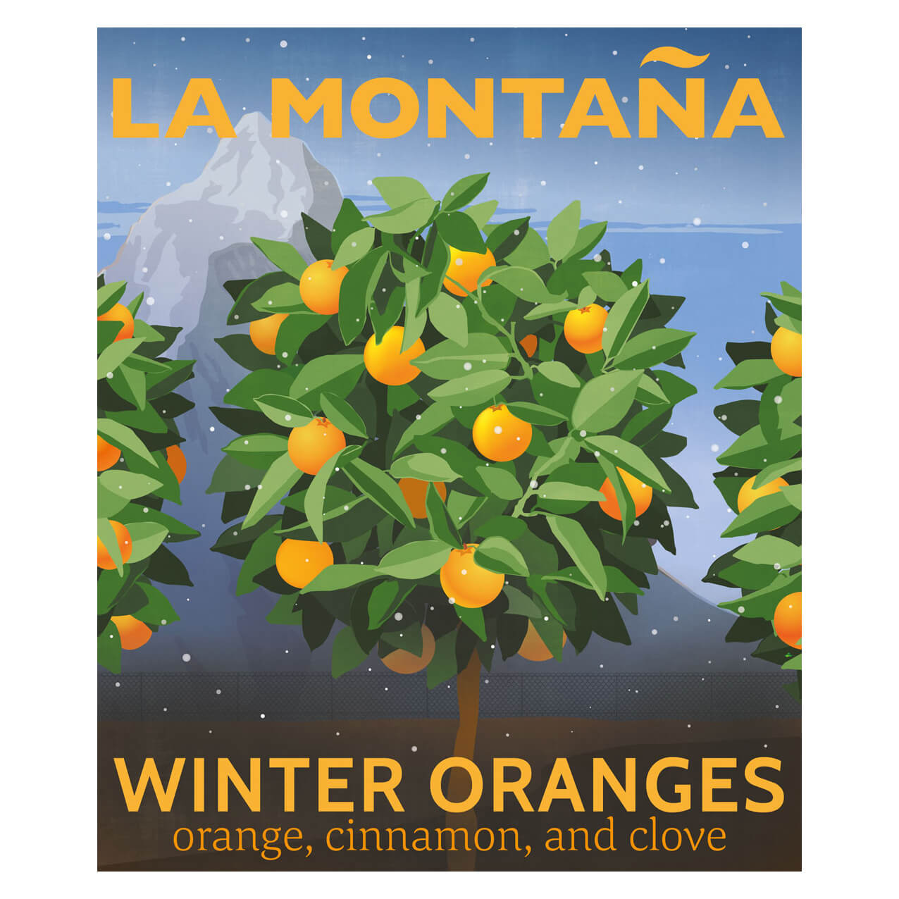 Winter Oranges Scented Candle by La Montaña