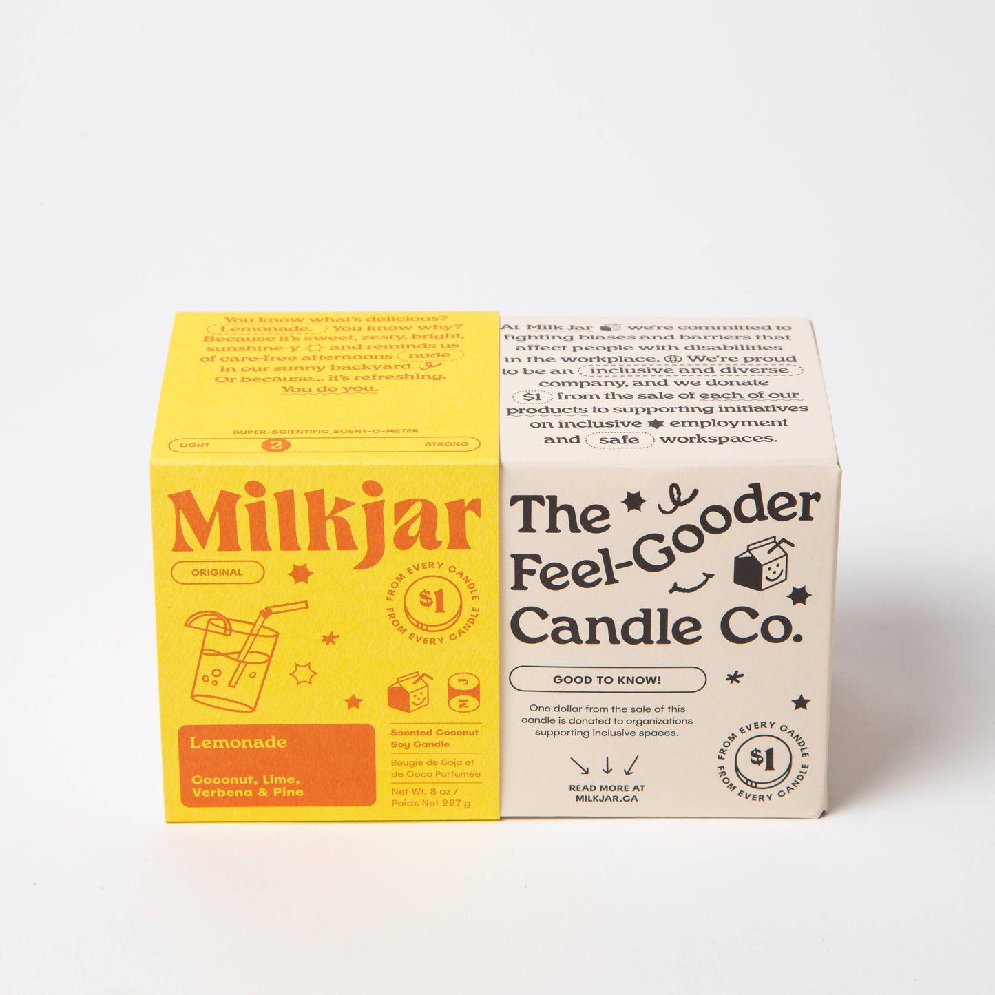 Milk Jar Candle Co. Lemonade Scented Candle - Osmology Scented Candles & Home Fragrance