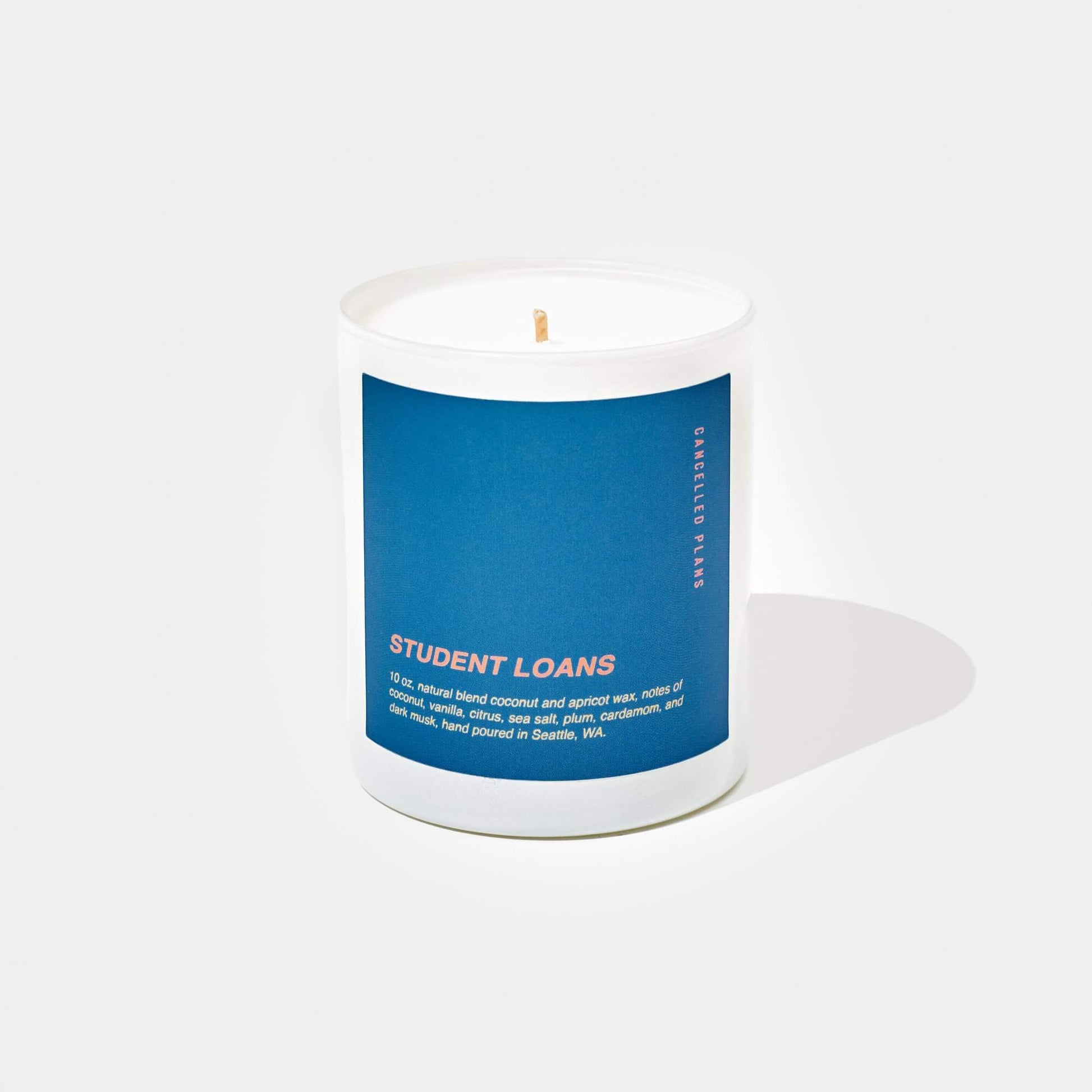 Cancelled Plans Student Loans Scented Candle - Osmology Scented Candles & Home Fragrance