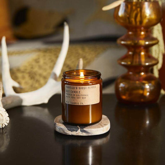 P.F. Candle Co.  Vanilla & Ghost Pepper Scented Candle - Osmology Scented Candles & Home Fragrance