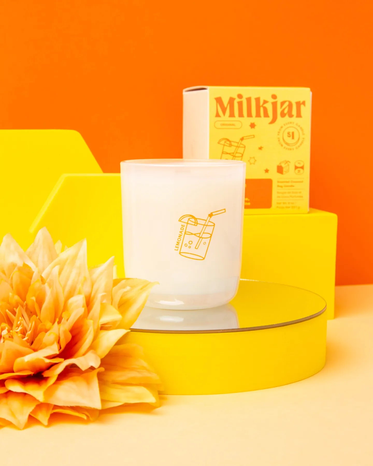 Milk Jar Candle Co. Lemonade Scented Candle - Osmology Scented Candles & Home Fragrance