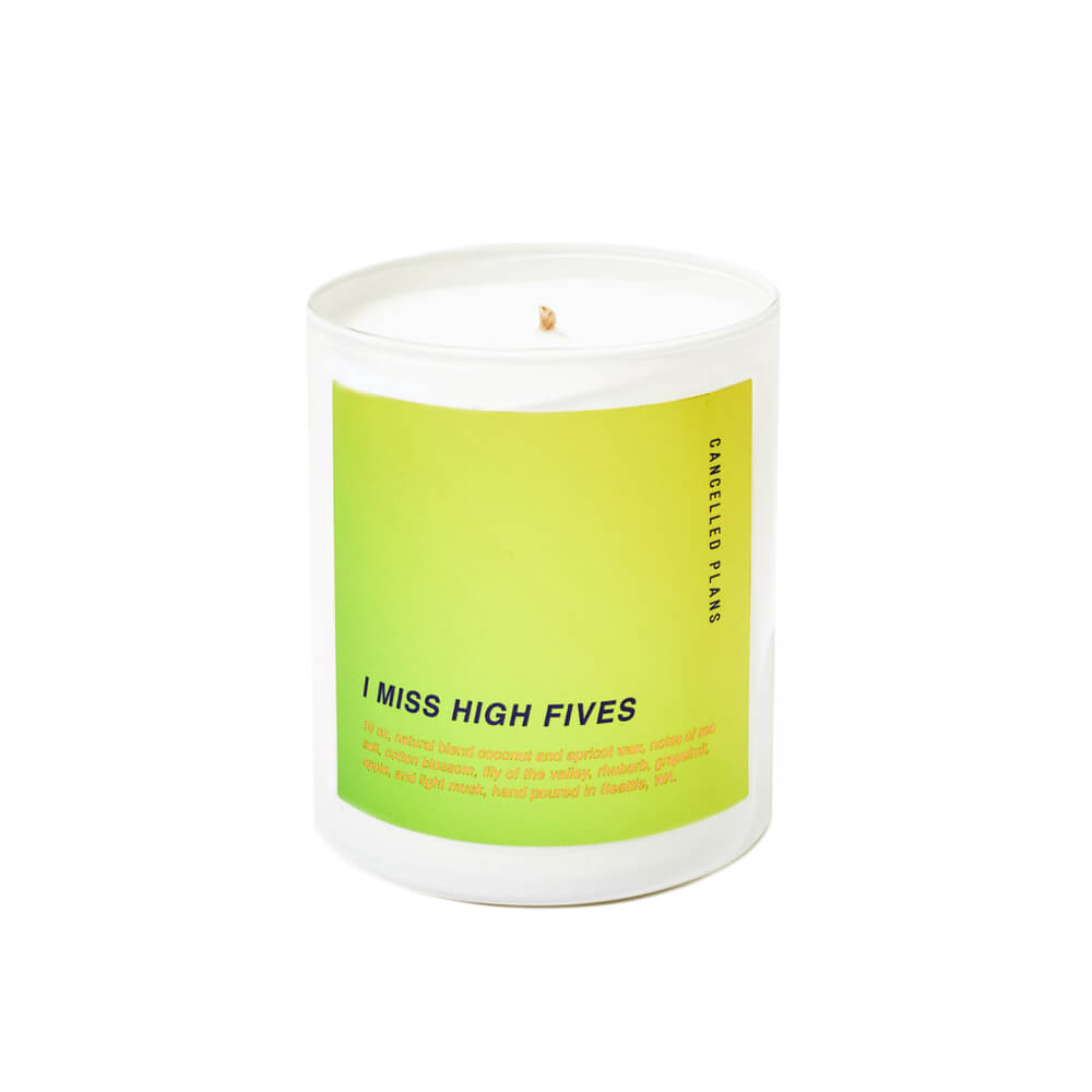 I Miss High Fives Scented Candle by Cancelled Plans