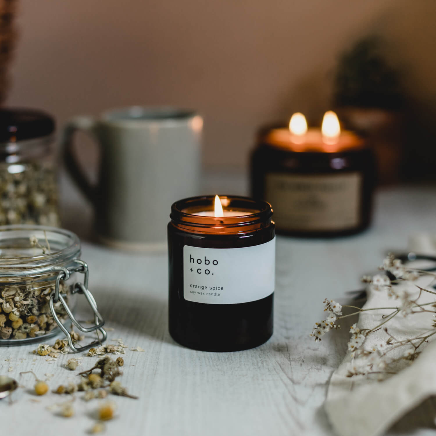 Orange Spice Scented Candle by Hobo & Co.