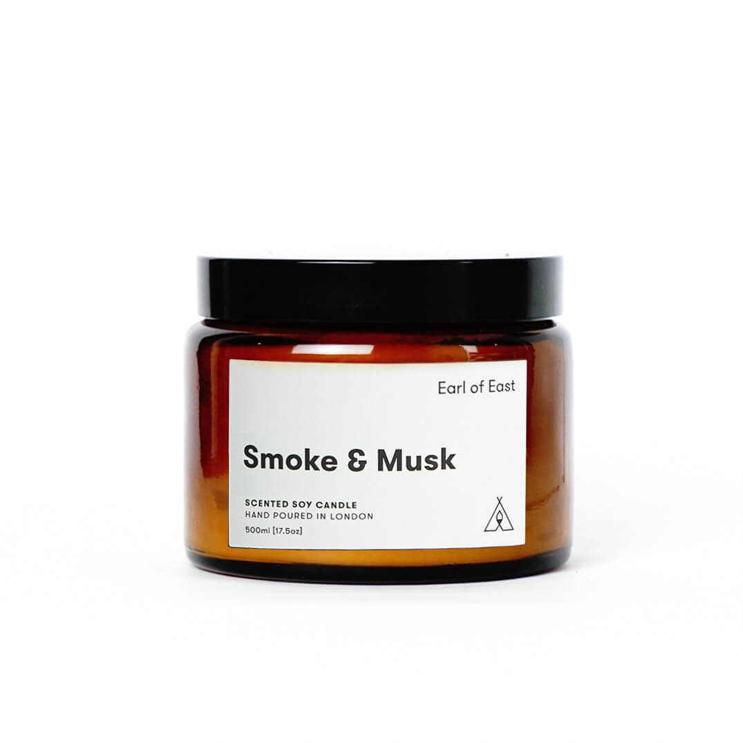 Smoke & Musk Scented Candle by Earl of East London
