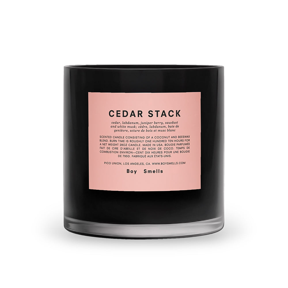 Cedar Stack Scented Candle by Boy Smells
