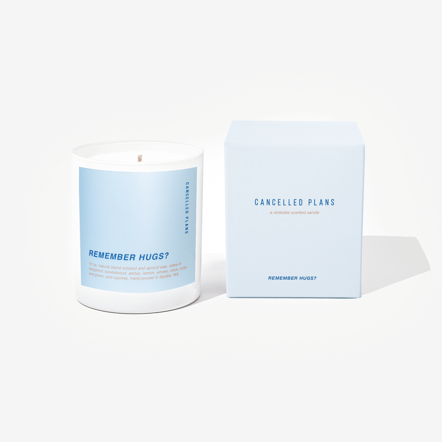 Remember Hugs? Scented Candle by Cancelled Plans