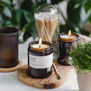 Hobo + Co. Lemongrass & Coconut Scented Candle