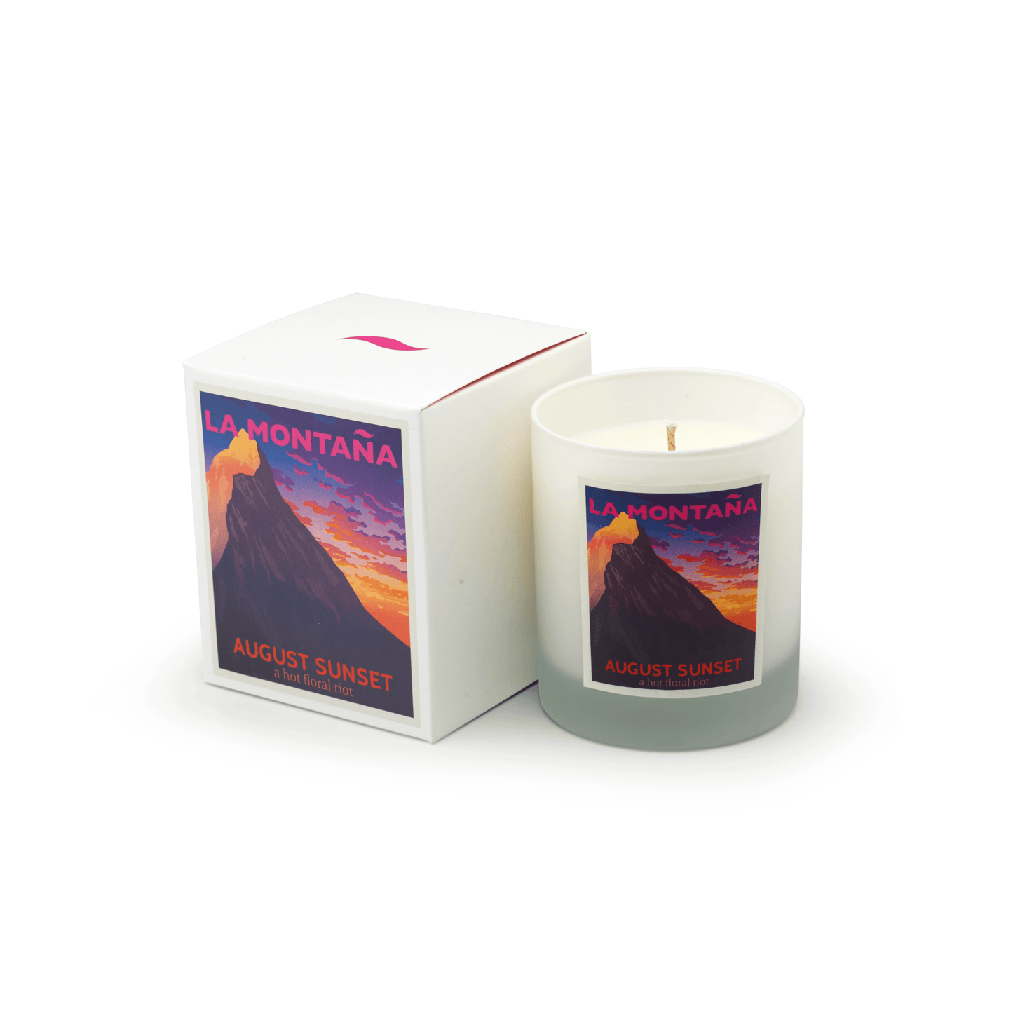 La Montaña August Sunset Scented Candle