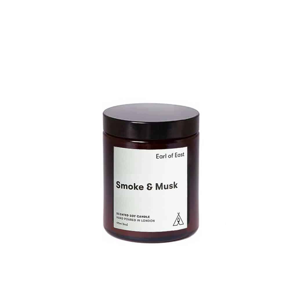 Smoke & Musk Scented Candle by Earl of East London