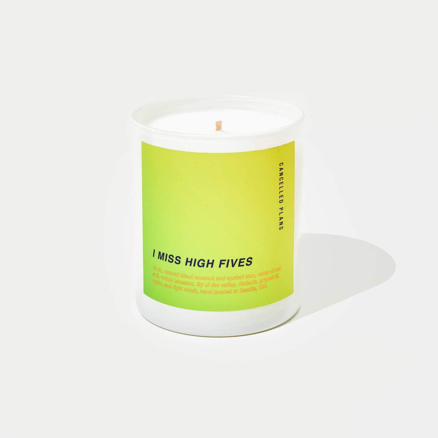 I Miss High Fives Scented Candle by Cancelled Plans
