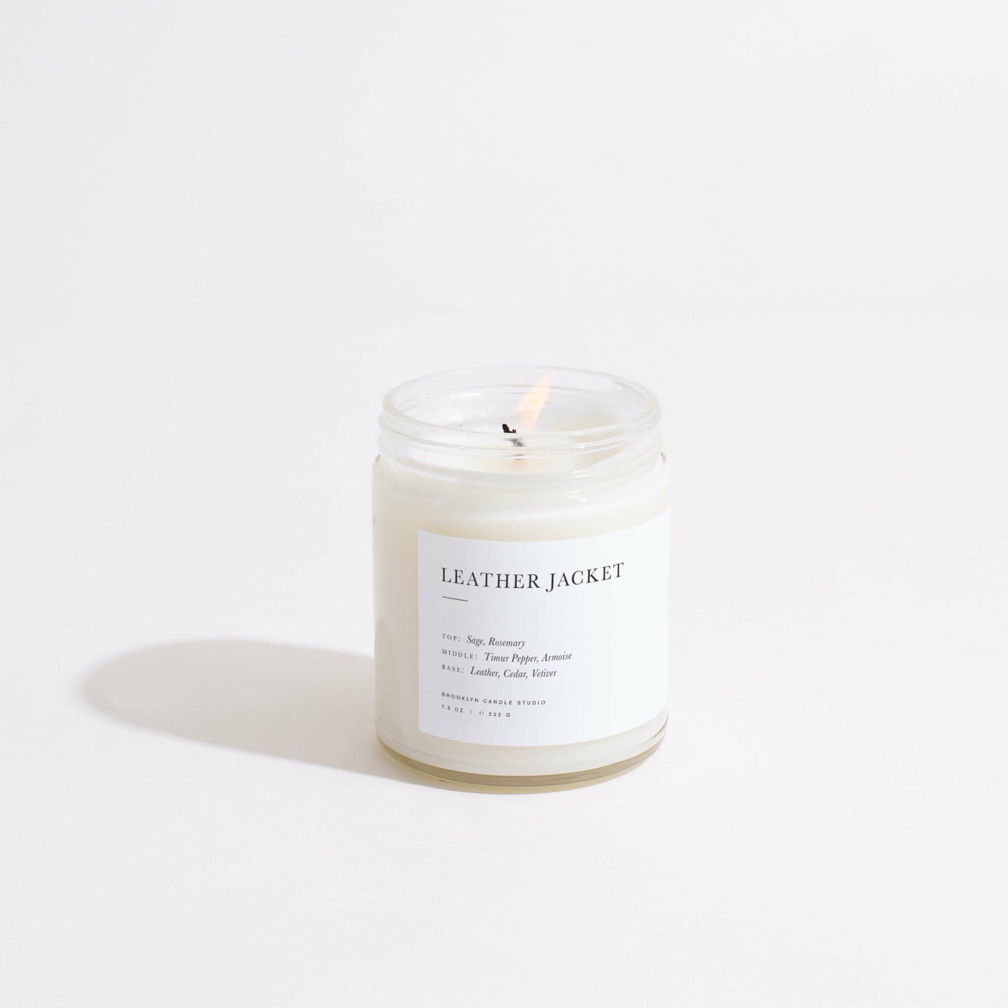 Leather Jacket Candle by Brooklyn Candle Studio