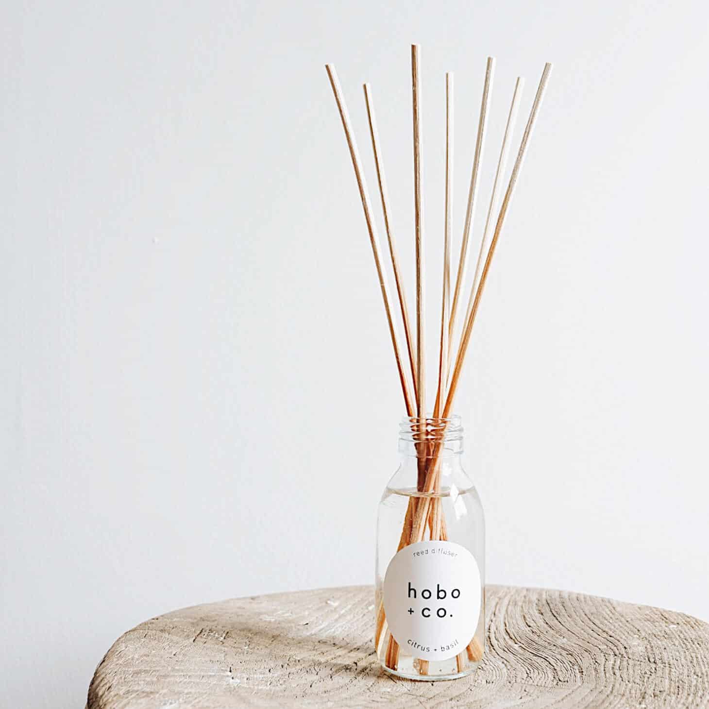 Hobo + Co. Citrus & Basil Reed Diffuser - Osmology Scented Candles & Home Fragrance