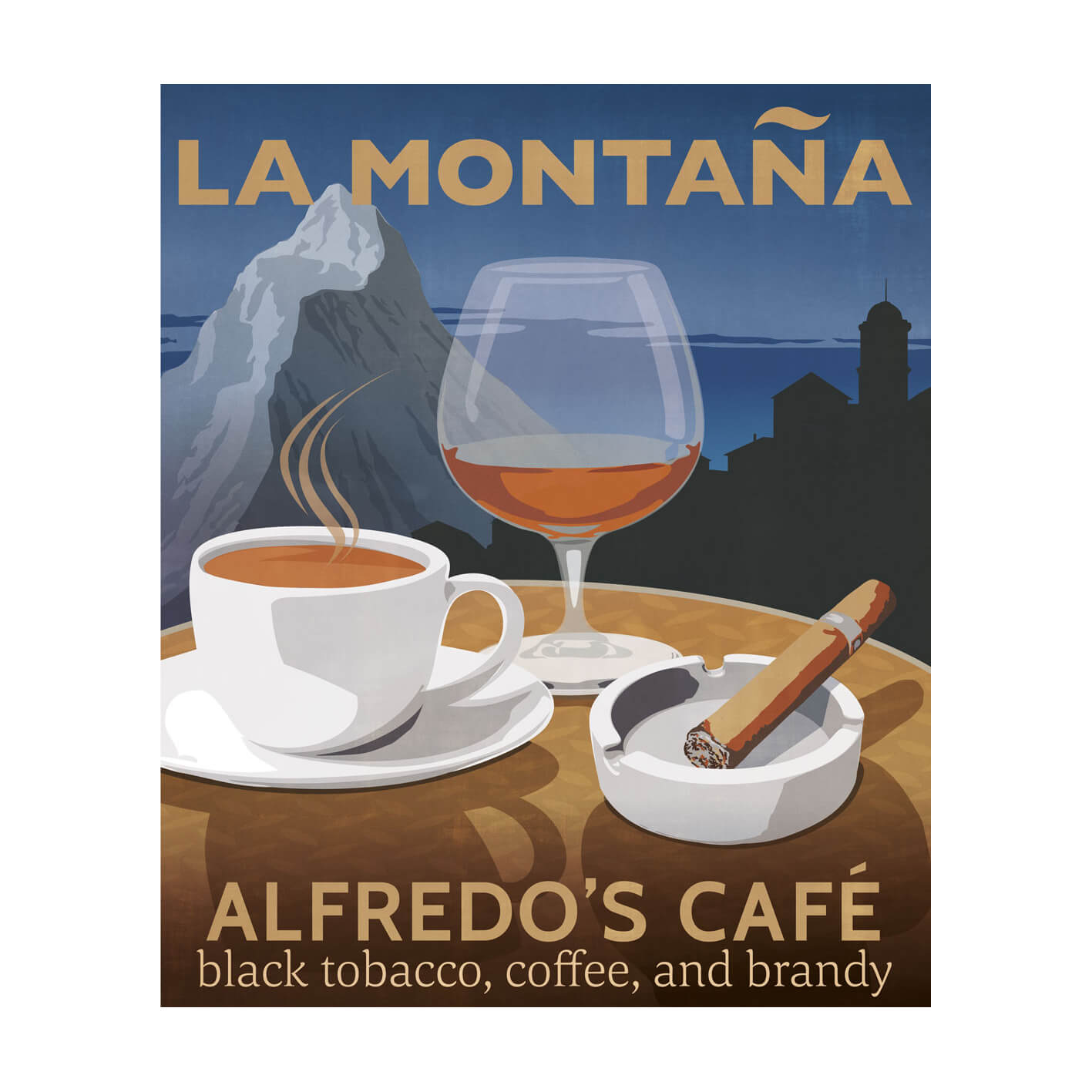 Alfredo's Café Scented Candle by La Montaña