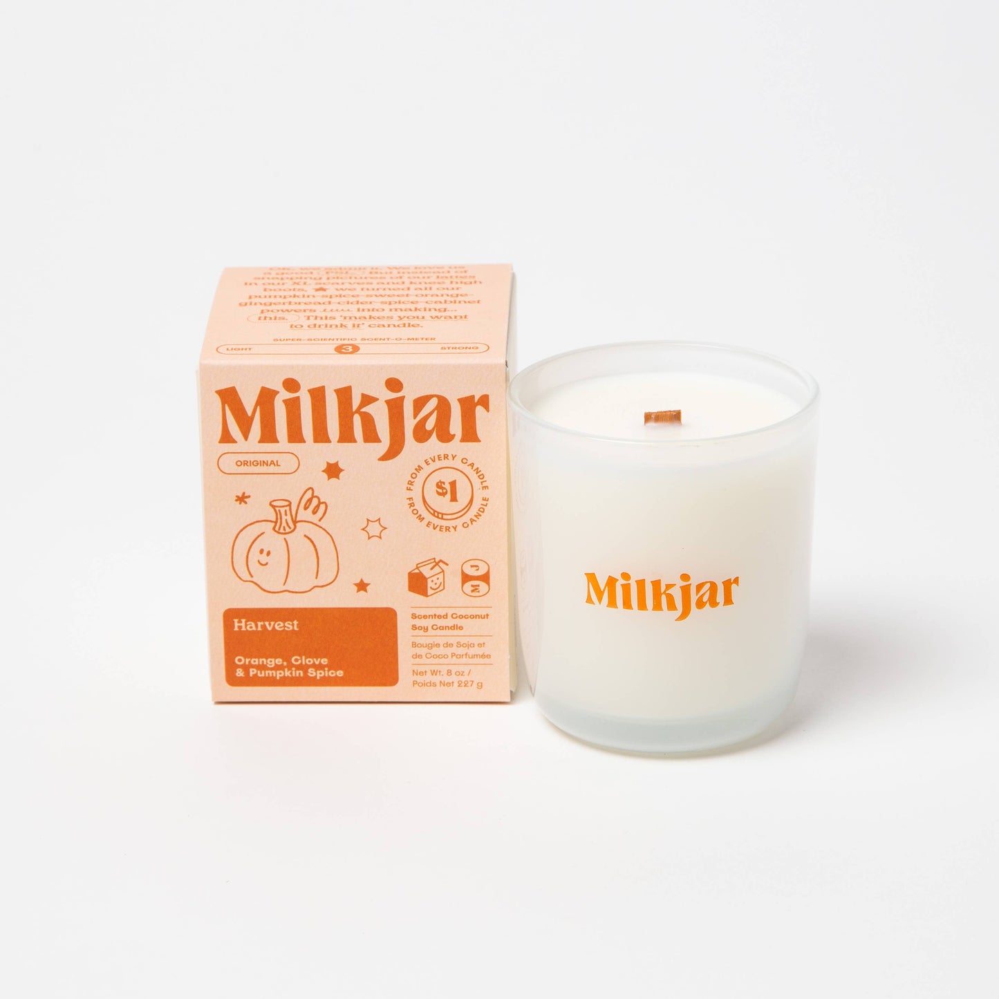 Milk Jar Candle Co. Harvest Scented Candle